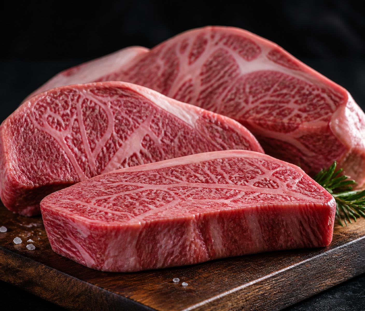 Marbled Australian Wagyu beef