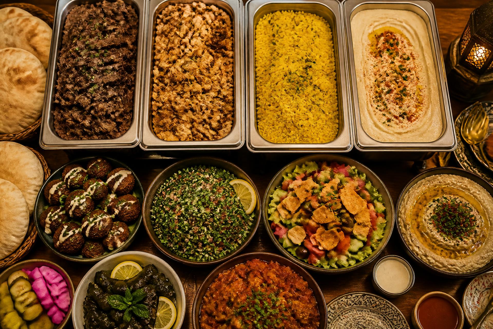 Shawarma spread